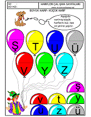 harfler kes yapıştır çalışmaları
